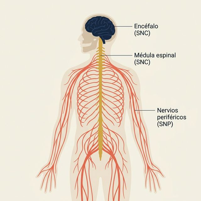 Diagrama del sistema nervioso humano completo